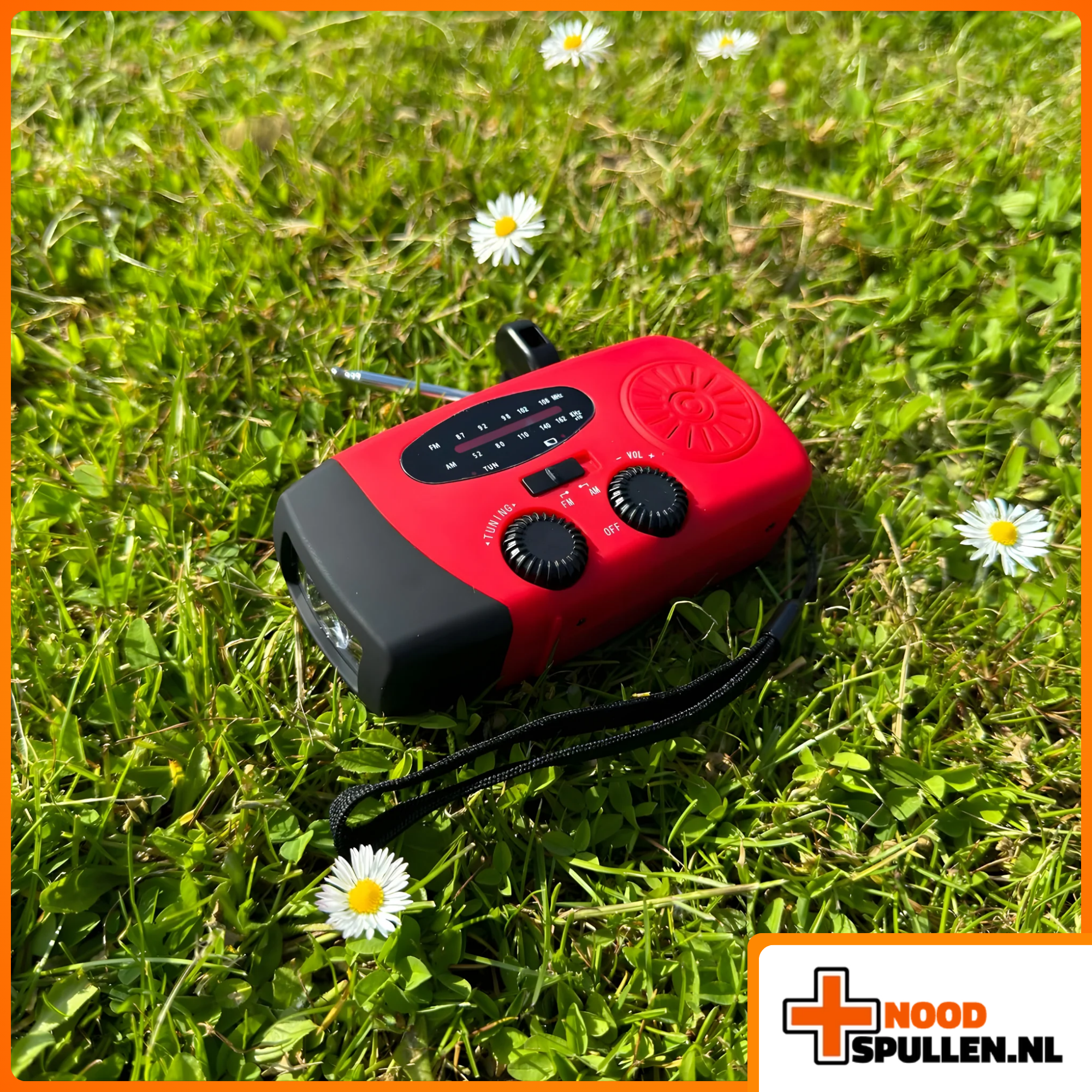 Noodradio met Zaklamp en Powerbank (2026 Model)