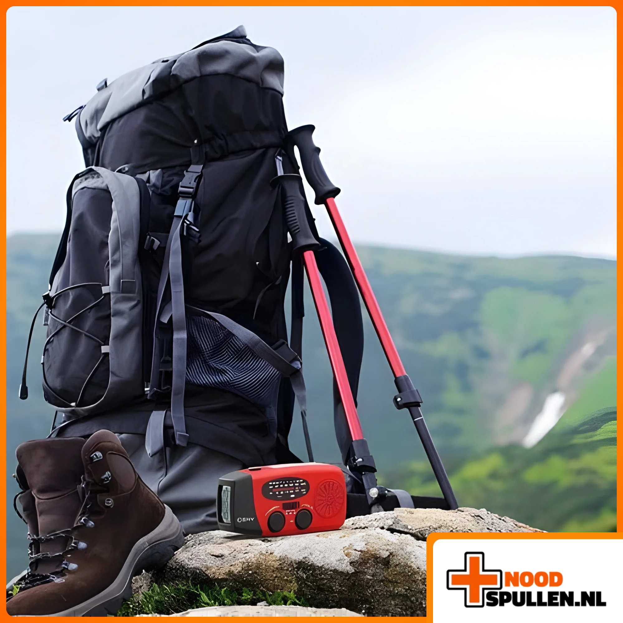 Noodradio met Zaklamp en Powerbank (2026 Model)