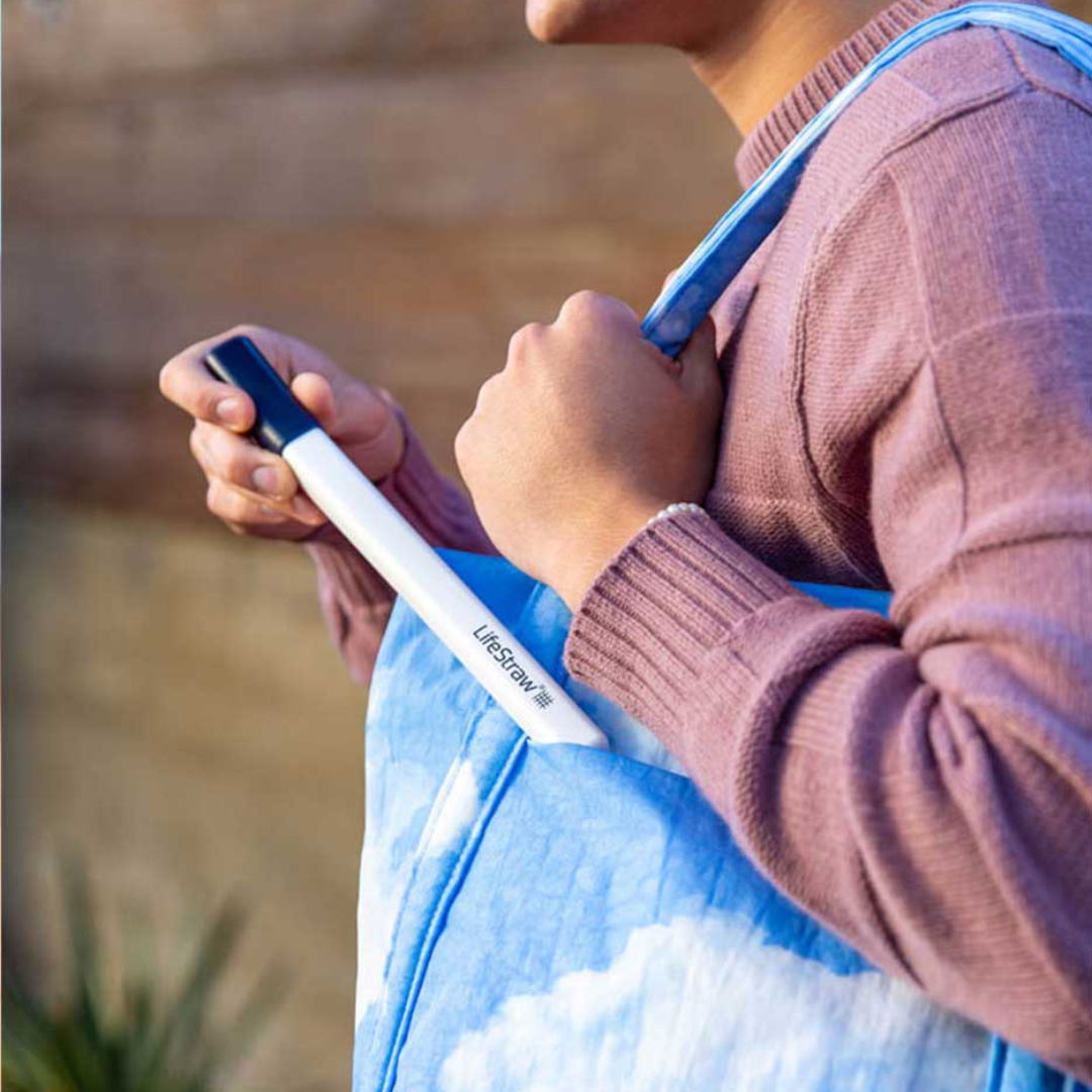Lifestraw Sip - Herbruikbaar stalen filterrietje met draagtasje