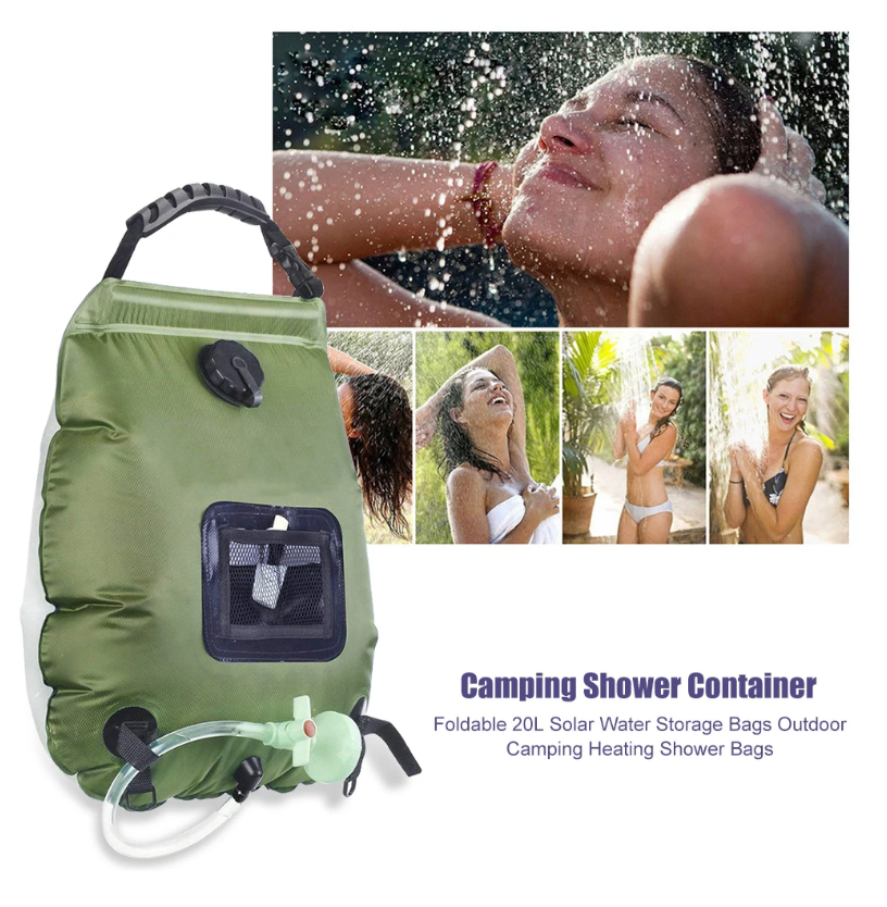Douchetas op Zonne-energie 20L Verwarmde Camping