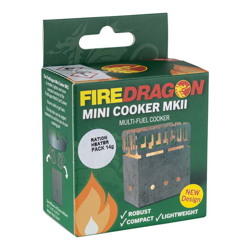 Fire Dragon Mini Cooker MKII + Brandstof BCB