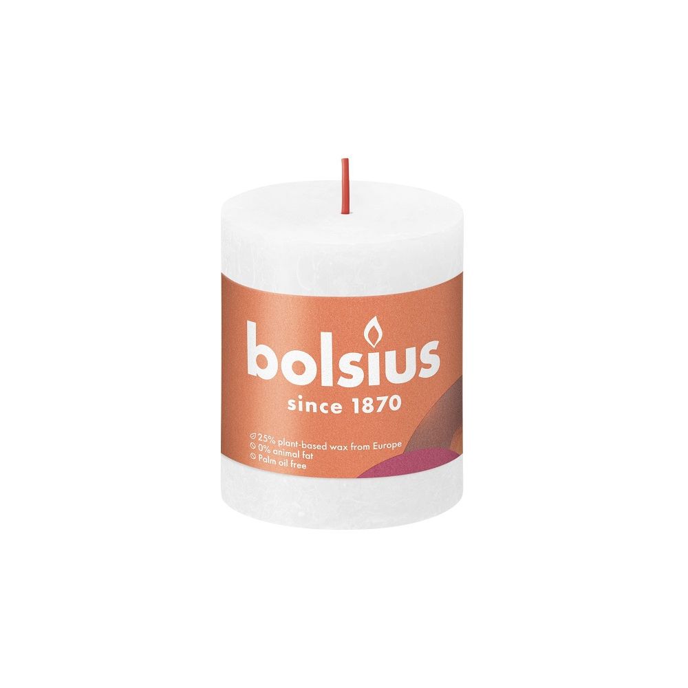 Bolsius Kaars rustiek wit