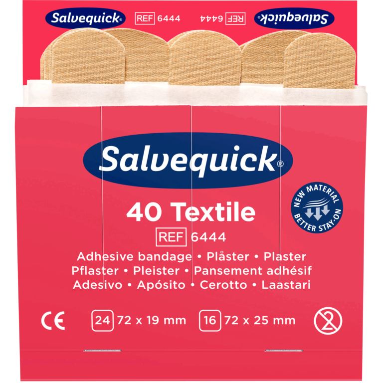 Salvequick textiel pleisters 6444 – 6 x 40 stuks