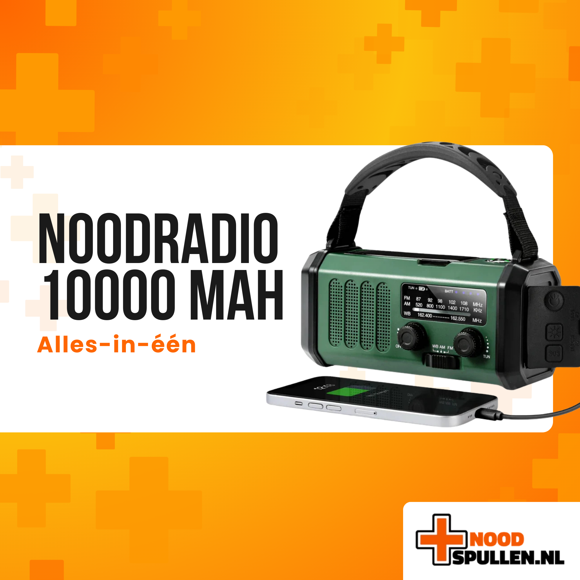Noodradio 10000mAh Alles-in-één