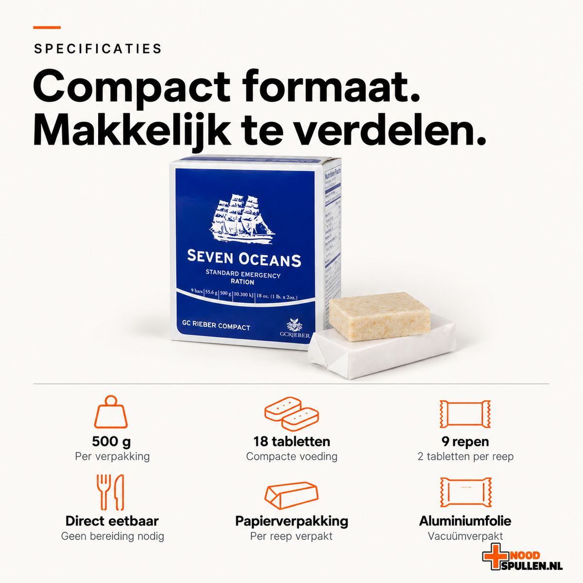 Seven Oceans Noodrantsoen 500 Gram