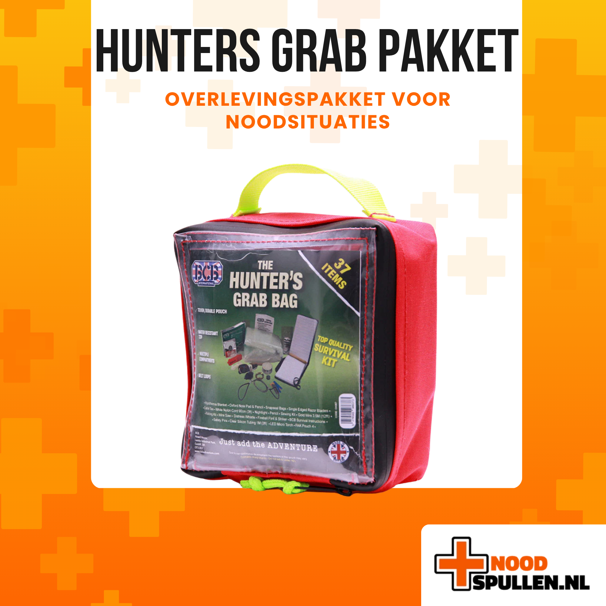 Hunters Grab Pakket - Overlevingspakket voor Noodsituaties