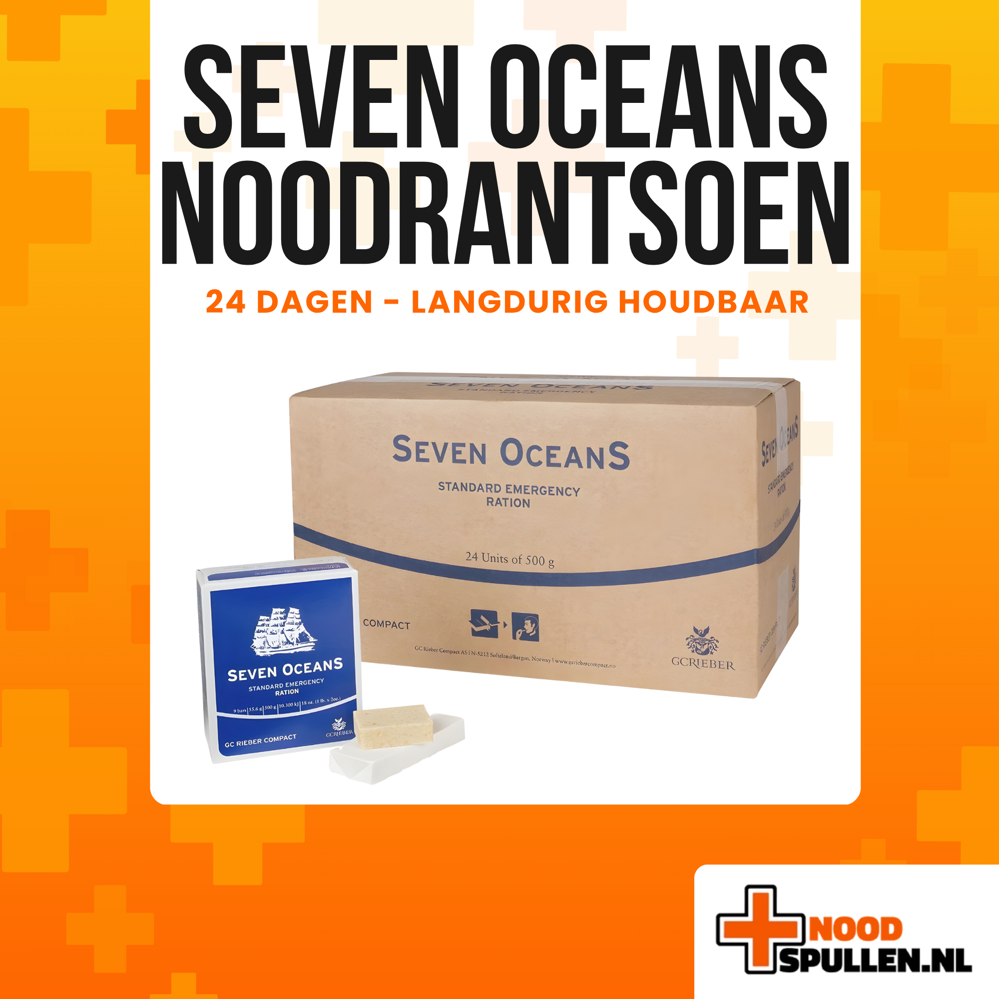 Seven Oceans Noodrantsoen 24 Dagen - Langdurig Houdbaar