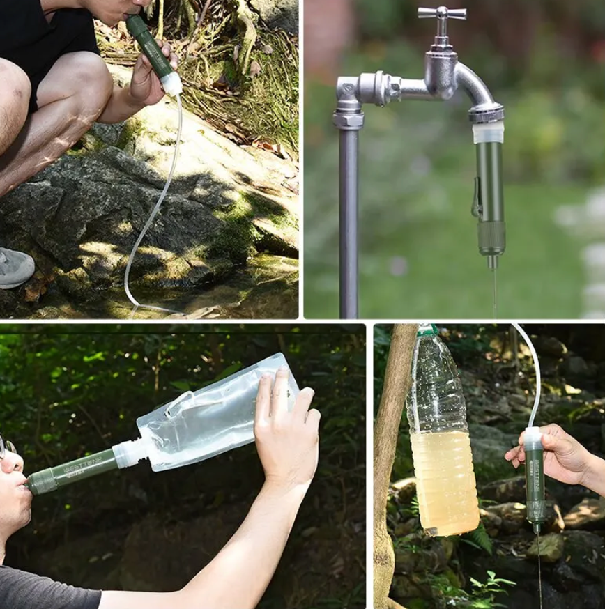 Mini Camping Zuivering Waterfilter + Waterzak