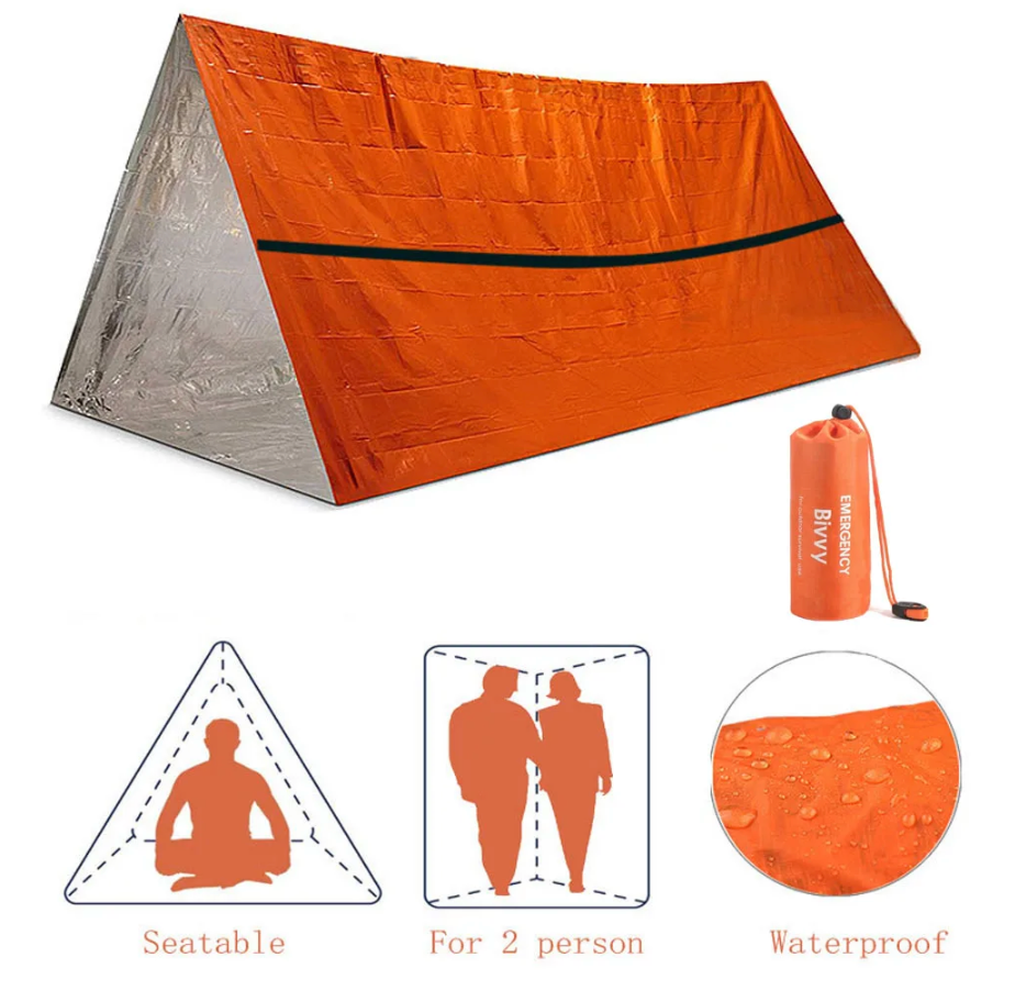 2-persoons Noodopvang Bivy Survival Tent Kit