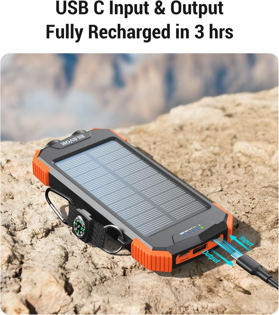 BLAVOR Solar Powerbank 10.000mAh
