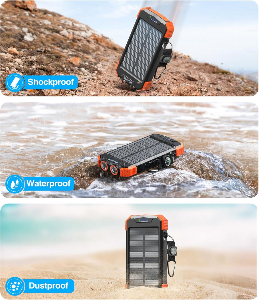 BLAVOR Solar Powerbank 10.000mAh