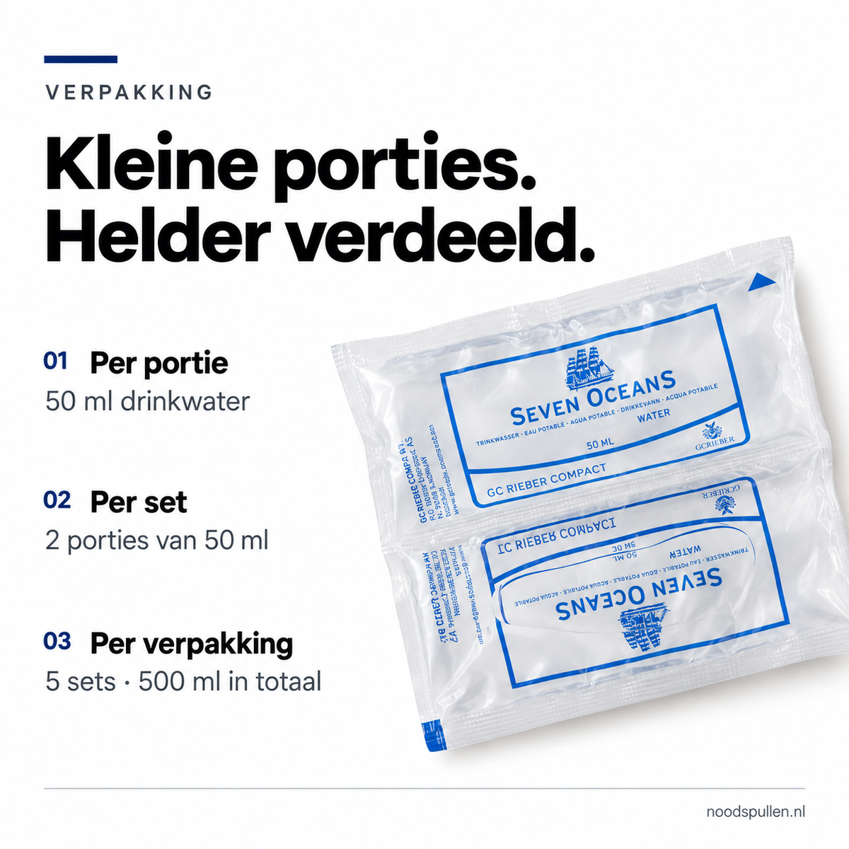 Seven Oceans Drinkwater Rantsoen 500ml