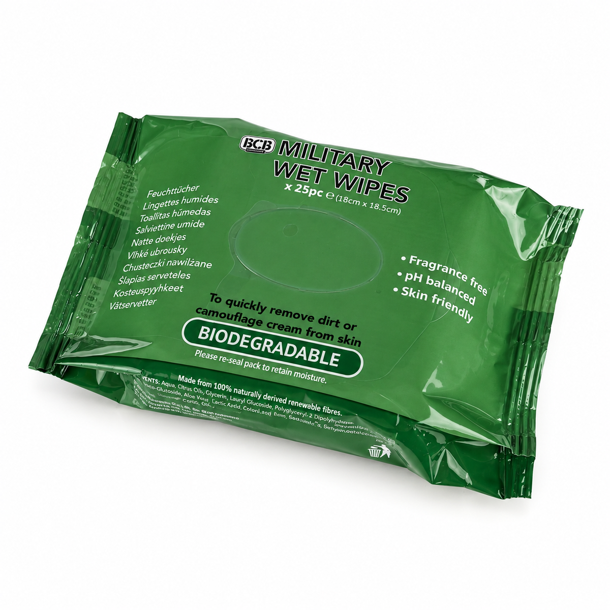 Military wet wipes/Hygiënische Reinigingsdoekjes